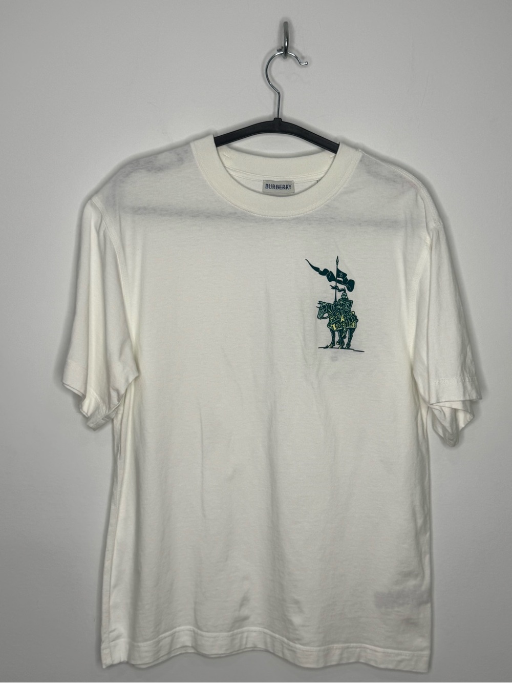 Burberry EKD Cotton T-Shirt Chalk White Men’s Small